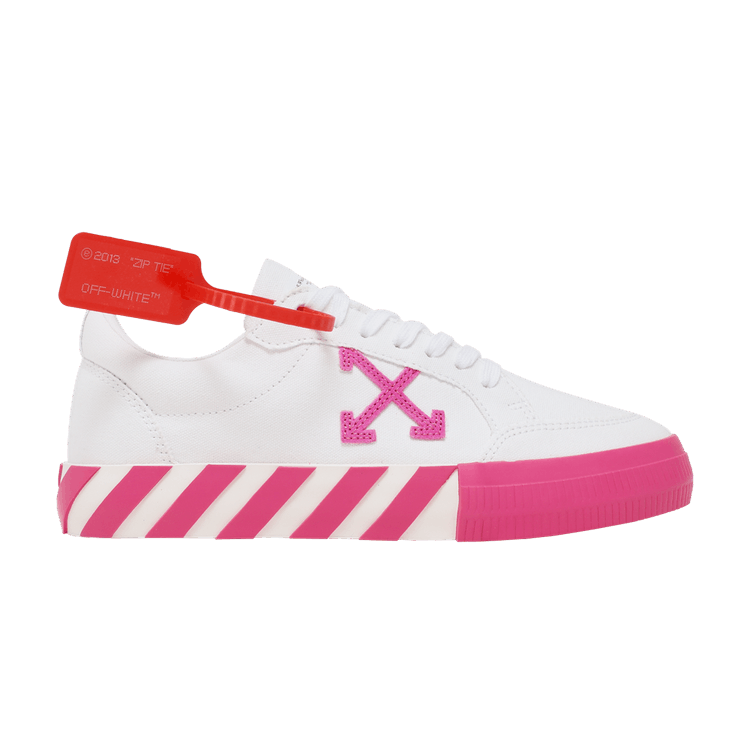 Off-White Wmns Arrow Vulcanized Low 'White Fuchsia' — White/Fuchsia