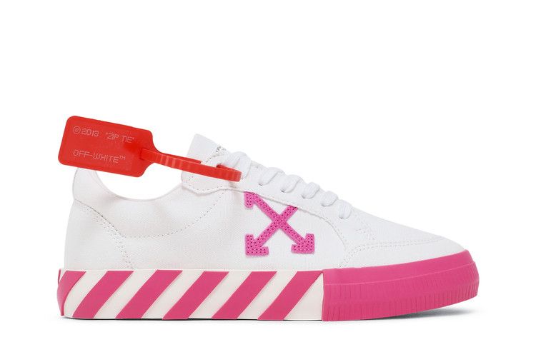 Off-White Wmns Arrow Vulcanized Low 'White Fuchsia' — White/Fuchsia