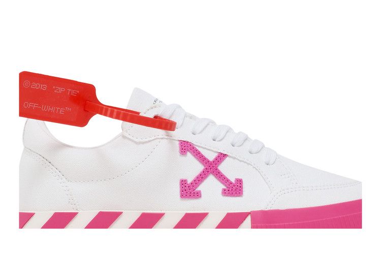Off-White Wmns Arrow Vulcanized Low 'White Fuchsia' — White/Fuchsia
