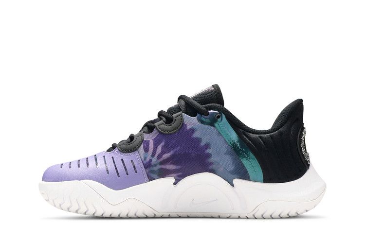 Naomi Osaka x Wmns NikeCourt Air Zoom GP Turbo 'Tie Dye' — Black/Dusty Amethyst/White