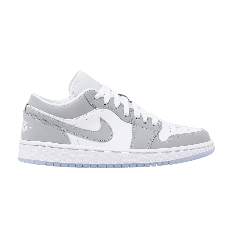 Wmns Air Jordan 1 Low 'White Wolf Grey' — White/Wolf Grey/Aluminum