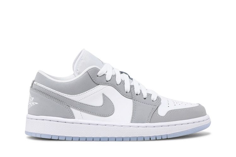 Wmns Air Jordan 1 Low 'White Wolf Grey' — White/Wolf Grey/Aluminum