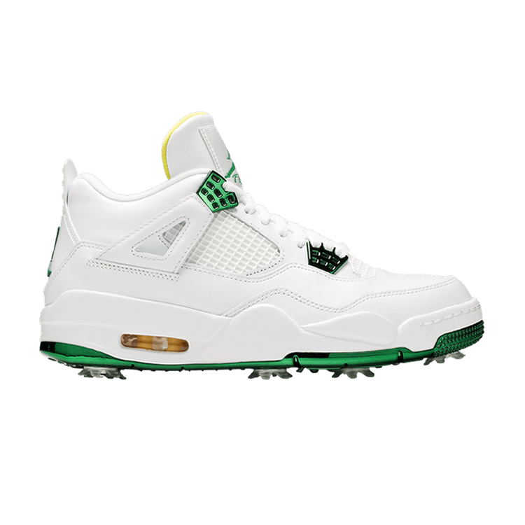 Air Jordan 4 Golf 'Masters Tournament' — White/Metallic Green/Tour Yellow