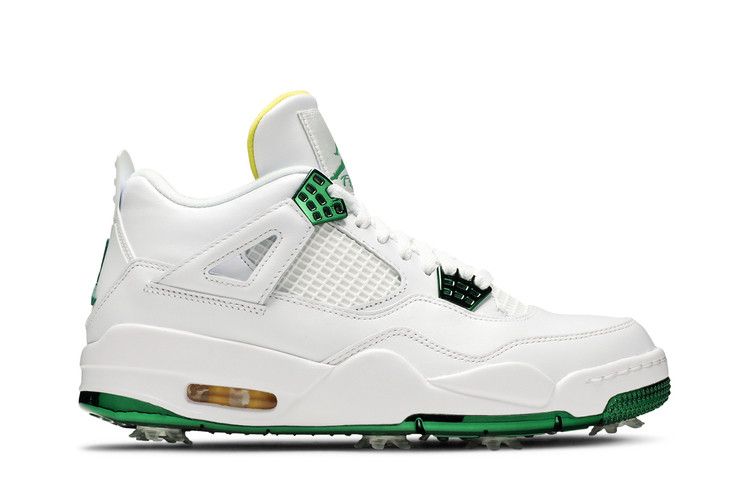 Air Jordan 4 Golf 'Masters Tournament' — White/Metallic Green/Tour Yellow