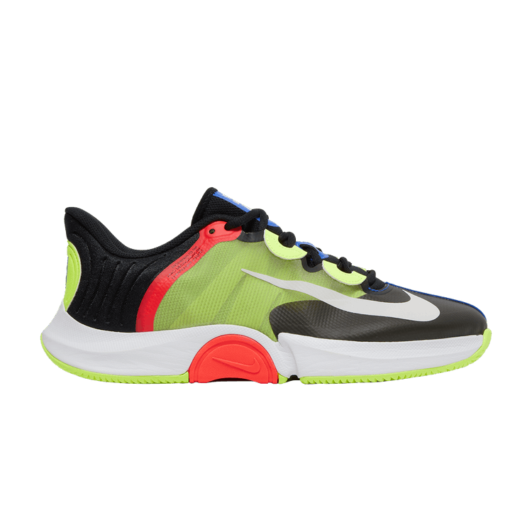 NikeCourt Air Zoom GP Turbo 'Black Volt' — Black/White/Volt/Laser Crimson