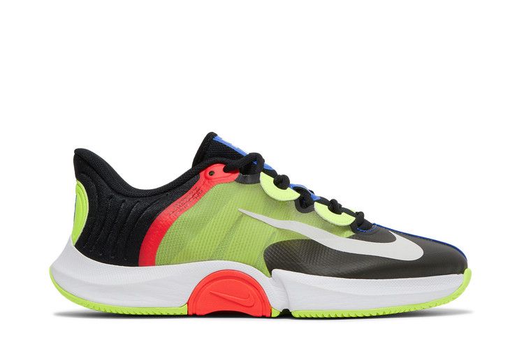 NikeCourt Air Zoom GP Turbo 'Black Volt' — Black/White/Volt/Laser Crimson