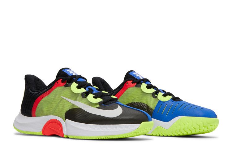 NikeCourt Air Zoom GP Turbo 'Black Volt' — Black/White/Volt/Laser Crimson