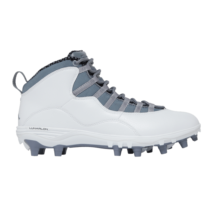 Air Jordan 10 TD Mid 'Cool Grey' — White/Cool Grey/Light Steel Grey