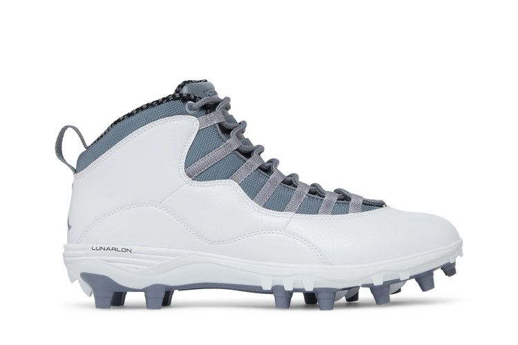 Air Jordan 10 TD Mid 'Cool Grey' — White/Cool Grey/Light Steel Grey
