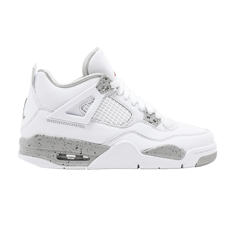 Air Jordan 4 Retro GS 'White Oreo' — White/Tech Grey/Black/Fire Red