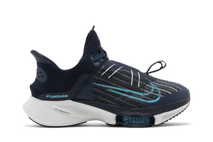 Nike Air Zoom Tempo NEXT% Flyease 'College Navy' — College Navy/Pure Platinum/Lagoon Pulse/Chlorine Blue (2)