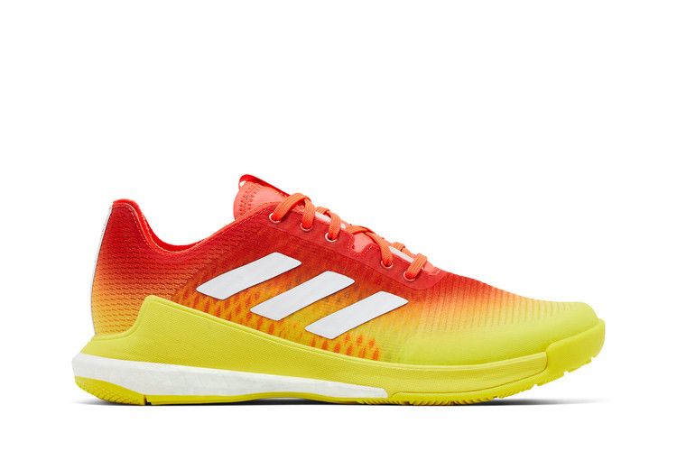 Adidas Wmns Crazyflight 'Solar Red Acid Yellow' — Solar Red/Cloud White/Acid Yellow