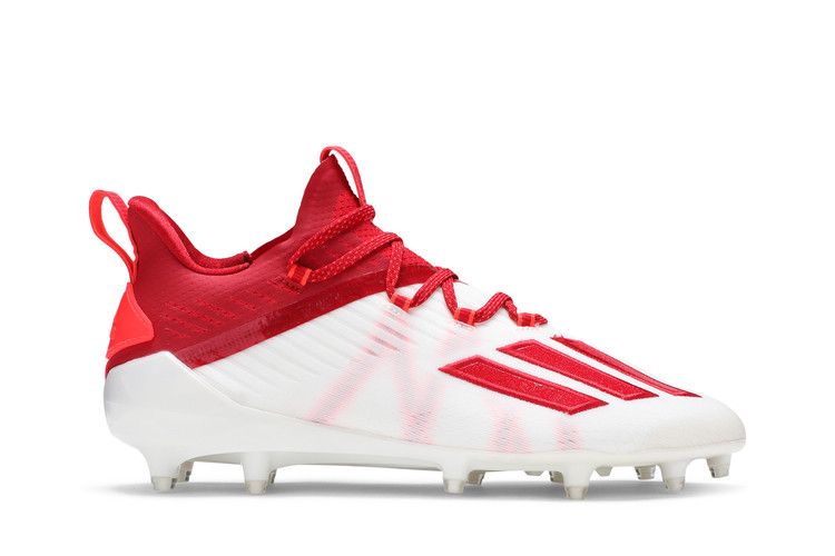 Adidas Adizero Cleat 'White Team Power Red' — Cloud White/Team Power Red/Solar Red