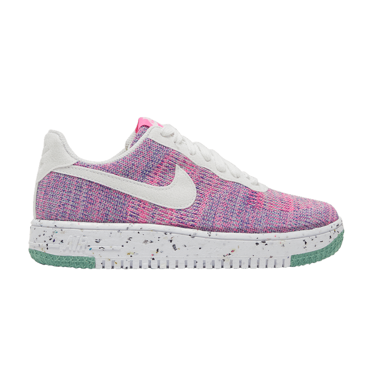 Nike Wmns Air Force 1 Crater Flyknit 'Fuchsia Glow' — Fuchsia Glow/Pink Blast/Green Glow/White