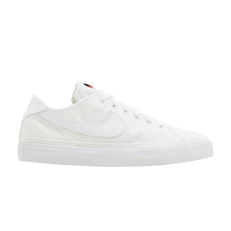 Nike Wmns Court Legacy Canvas 'Triple White' — White/White/Summit White
