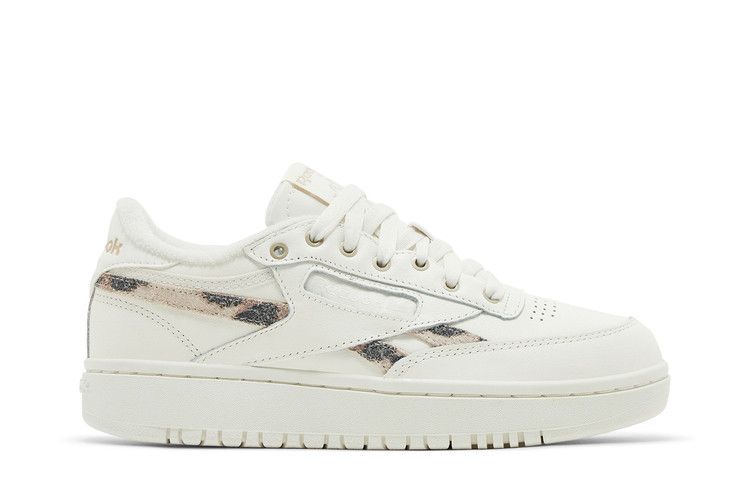Reebok Wmns Club C Double 'Union Jack' — Chalk/Chalk/Golden Bronze