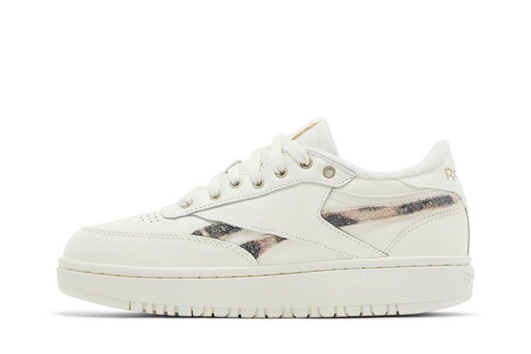 Reebok Wmns Club C Double 'Union Jack' — Chalk/Chalk/Golden Bronze