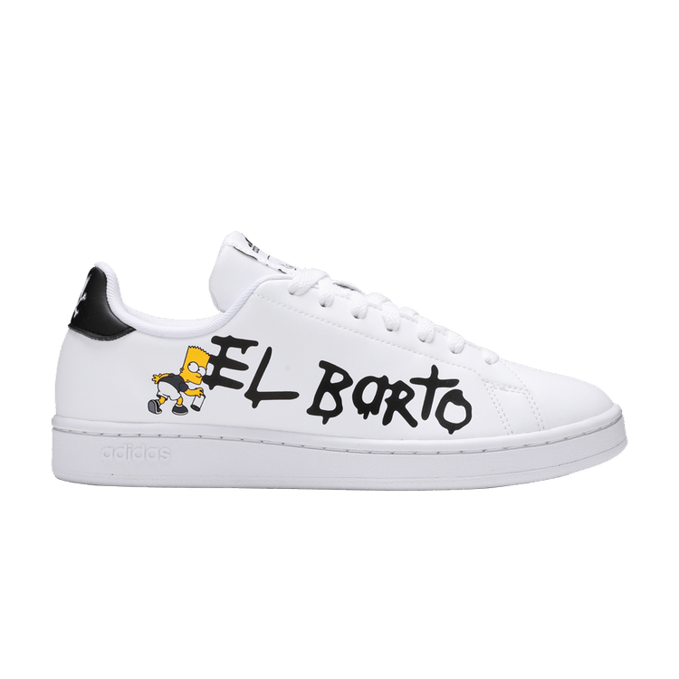 The Simpsons x adidas Advantage 'El Barto' — Cloud White/Cloud White/Core Black