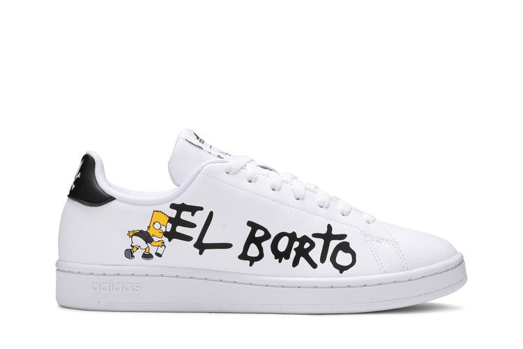The Simpsons x adidas Advantage 'El Barto' — Cloud White/Cloud White/Core Black