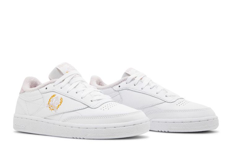 Reebok Wmns Club C 85 'OG Crest - White Frost Berry' — Footwear White/Footwear White/Frost Berry