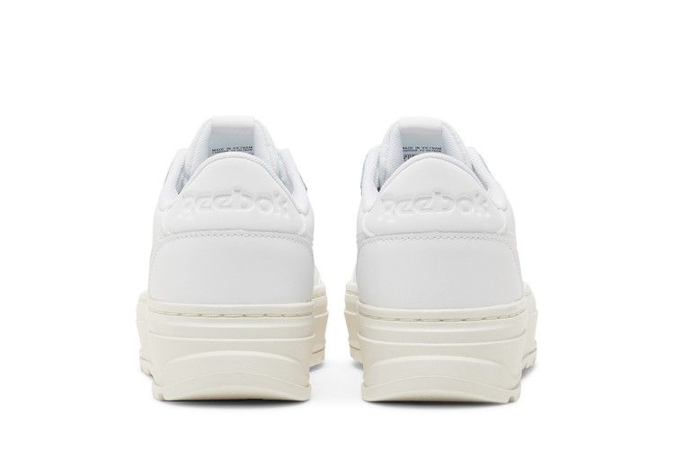 Reebok Wmns Club C Double Geo 'Triple White' — Footwear White/Footwear White/Chalk