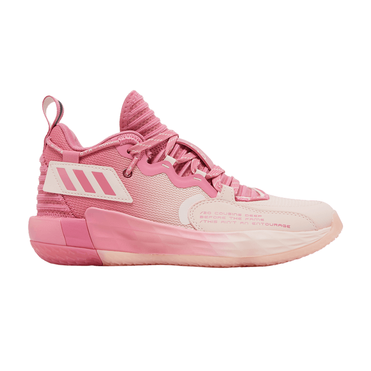 Adidas Dame 7 EXTPLY J 'D.O.L.L.A.' — Rose Tone/Icey Pink/Cloud White