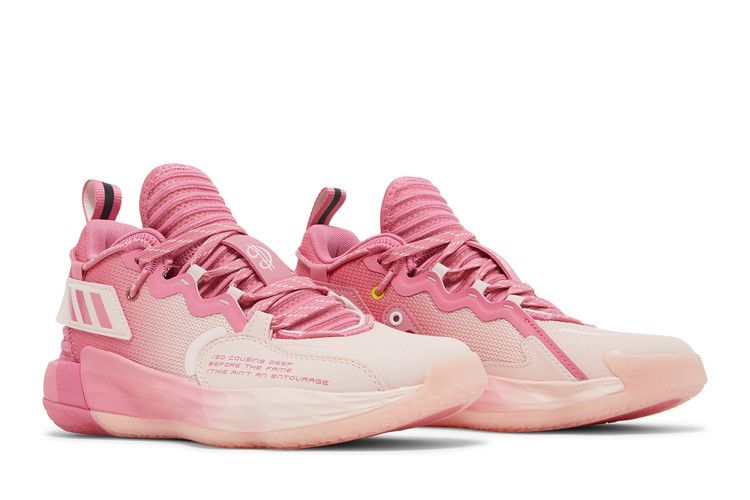 Adidas Dame 7 EXTPLY J 'D.O.L.L.A.' — Rose Tone/Icey Pink/Cloud White