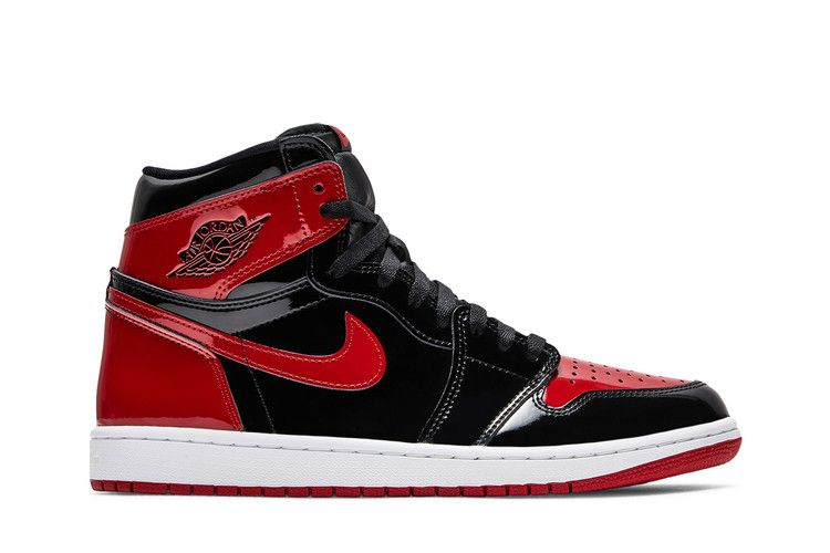 Air Jordan 1 Retro High OG 'Patent Bred' — Black/White/Varsity Red