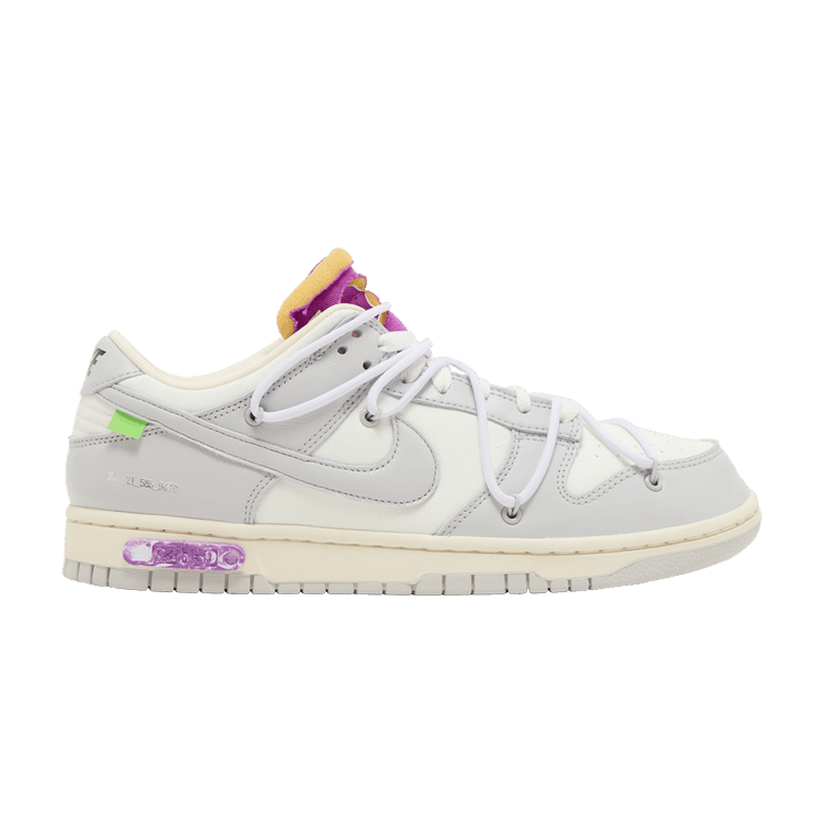 Off-White x Nike Dunk Low 'Lot 03 of 50' — Sail/Neutral Grey/White