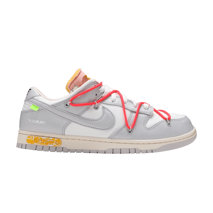 Off-White x Nike Dunk Low 'Lot 06 of 50' — Sail/Neutral Grey