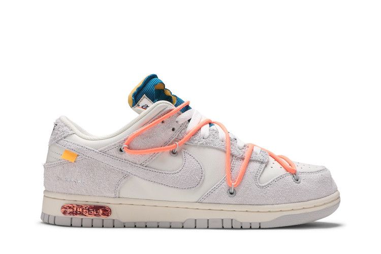 Off-White x Nike Dunk Low 'Lot 19 of 50' — Sail/Neutral Grey/Orange Pulse (2)