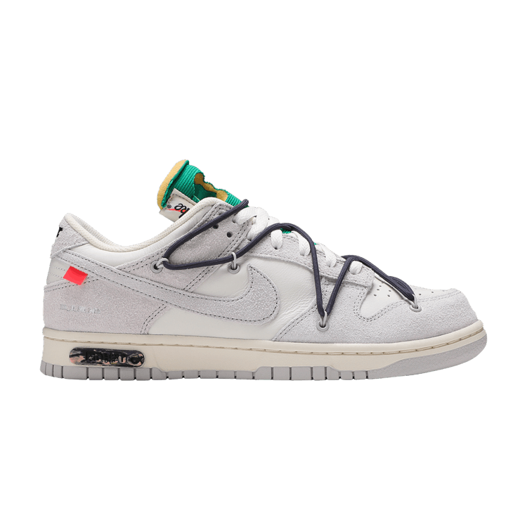 Off-White x Nike Dunk Low 'Lot 20 of 50' — Sail/Neutral Grey/Gridiron