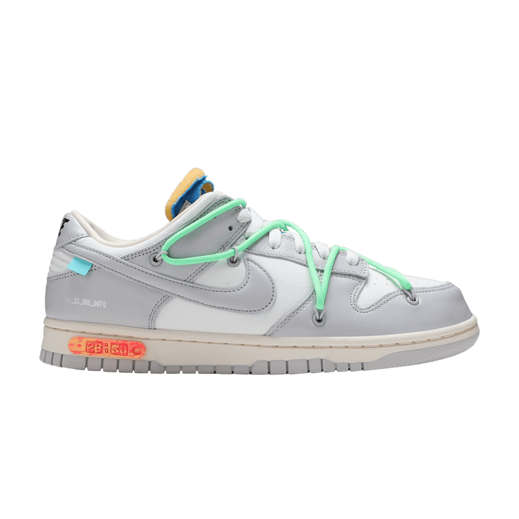 Off-White x Nike Dunk Low 'Lot 26 of 50' — Sail/Neutral Grey