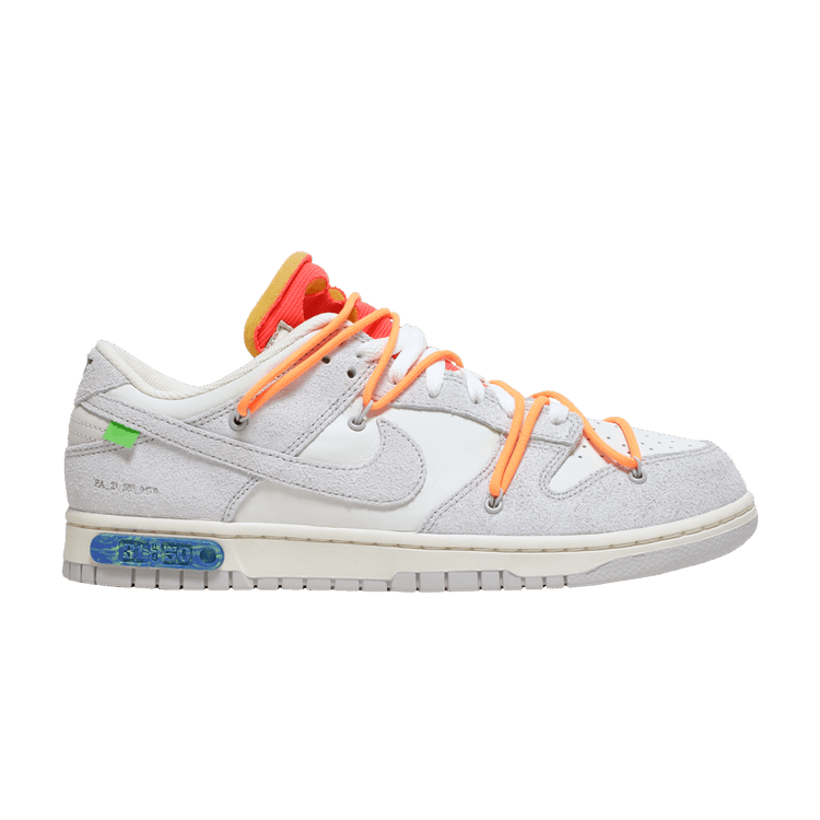 Off-White x Nike Dunk Low 'Lot 31 of 50' — Sail/Neutral Grey/Total Orange