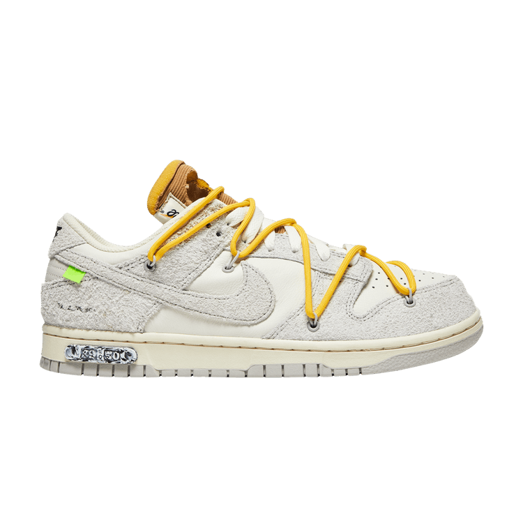 Off-White x Nike Dunk Low 'Lot 39 of 50' — Sail/Neutral Grey/Amarillo