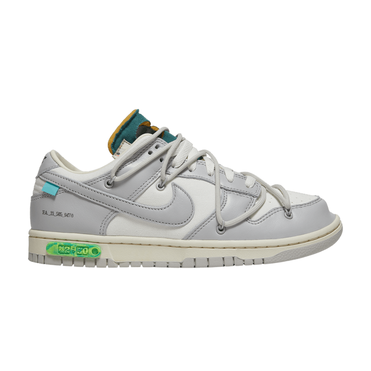 Off-White x Nike Dunk Low 'Lot 42 of 50' — Sail/Neutral Grey/Light Bone