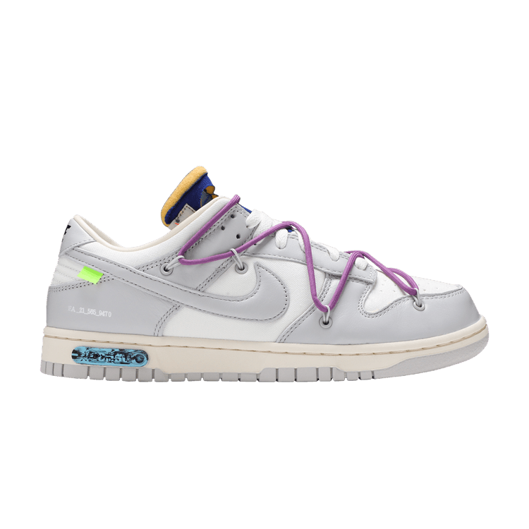 Off-White x Nike Dunk Low 'Lot 48 of 50' — Sail/Neutral Grey