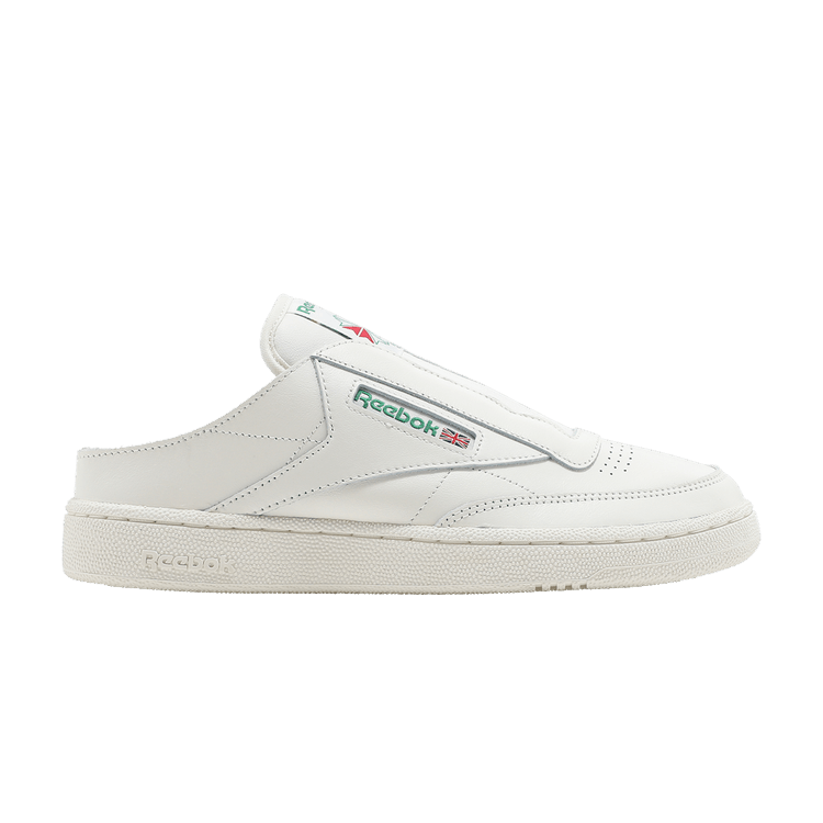 Reebok Club C Laceless Mule 'Chalk Glen Green' — Chalk/Chalk/Glen Green