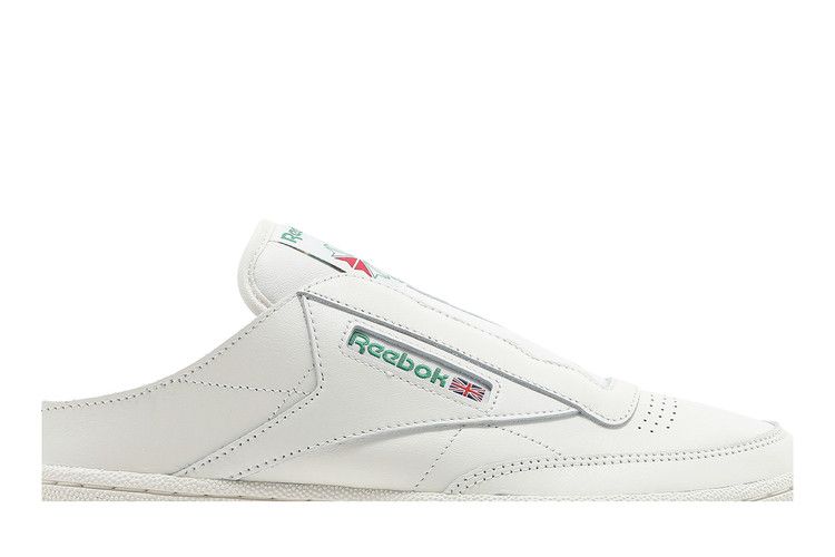 Reebok Club C Laceless Mule 'Chalk Glen Green' — Chalk/Chalk/Glen Green