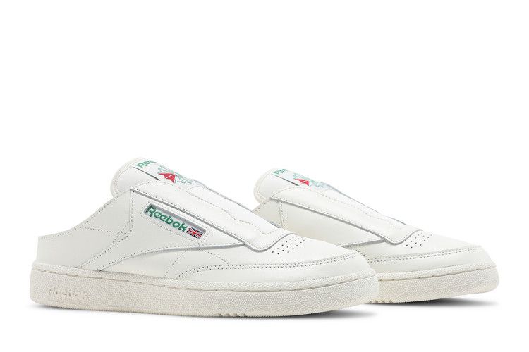 Reebok Club C Laceless Mule 'Chalk Glen Green' — Chalk/Chalk/Glen Green