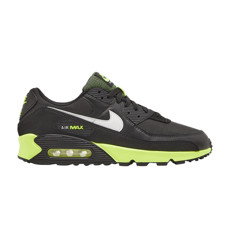 Nike Air Max 90 'Black Hot Lime' — Black/White/Hot Lime