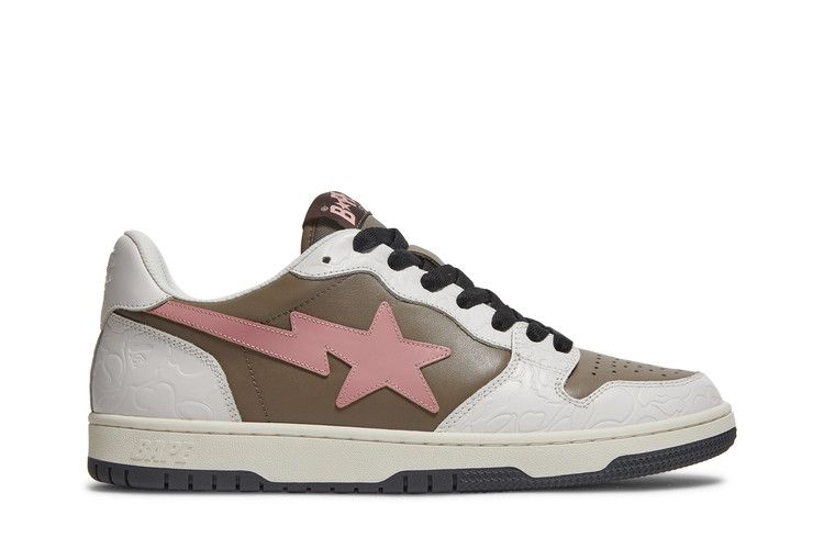 BAPE Court Sta 'Brown Pink' — Brown/Pink/White