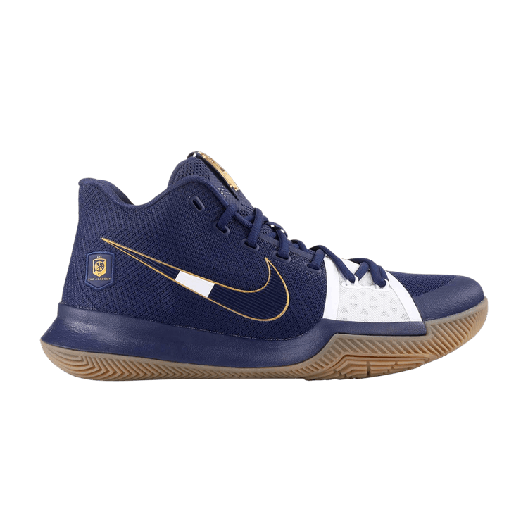 Nike Kyrie 3 'EYBL Academy' PE — Midnight Navy/Metallic Gold/University Gold