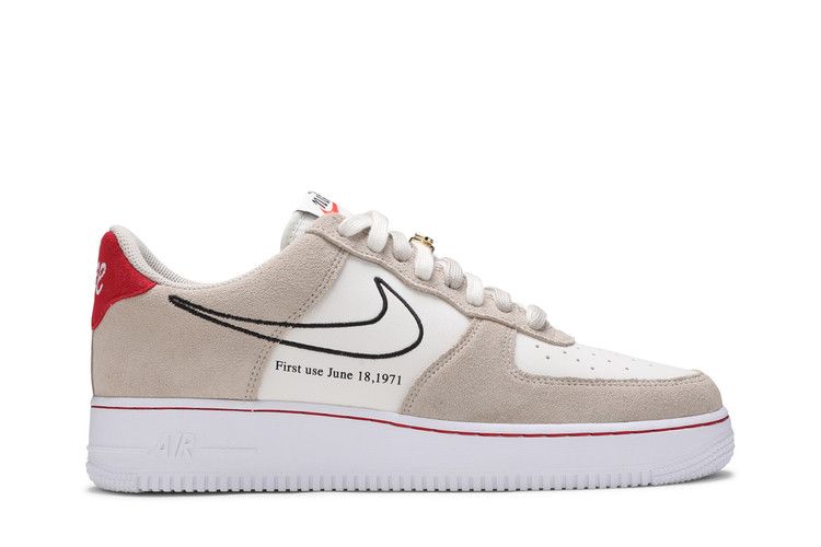 Nike Air Force 1 '07 LV8 'First Use' — Light Stone/Black/Sail/University Red (2)