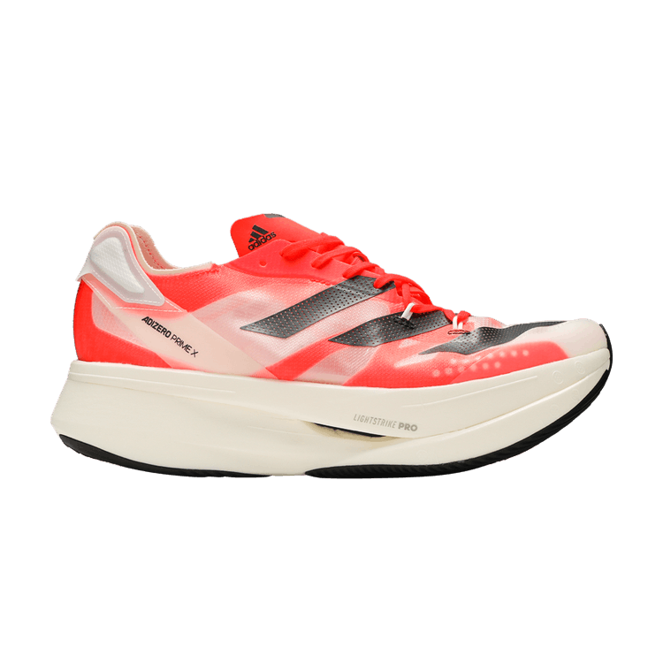adidas Adizero Prime X 'White Solar Red' — Cloud White/Carbon/Solar Red