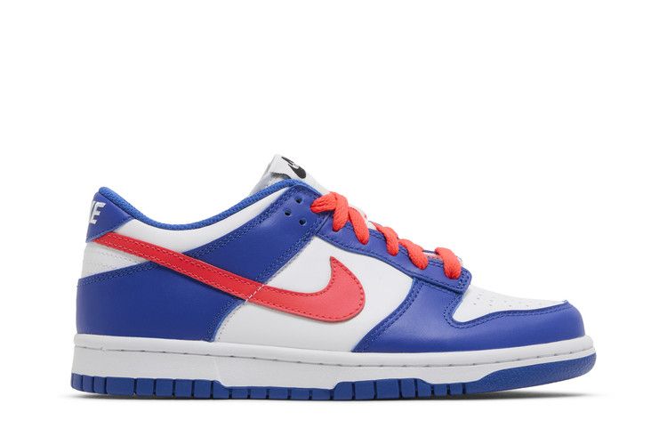 Nike Dunk Low GS 'Game Royal Crimson' — White/Game Royal/Black/Bright Crimson (2)