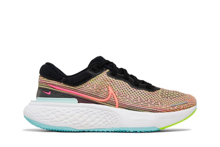 Nike Wmns ZoomX Invincible Run Flyknit 'Volt Bright Mango' — Volt/Black/Light Dew/Bright Mango