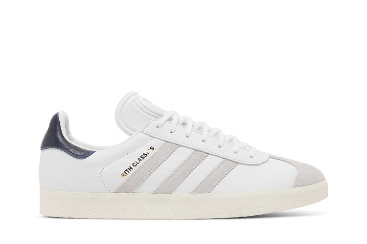 Kith x adidas Gazelle 'Classics Program' — White/Collegiate Blue/Gold