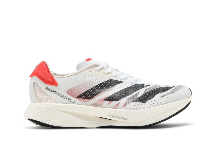 Adidas Adizero Adios Pro 2 'Solar Red' — Cloud White/Carbon/Solar Red