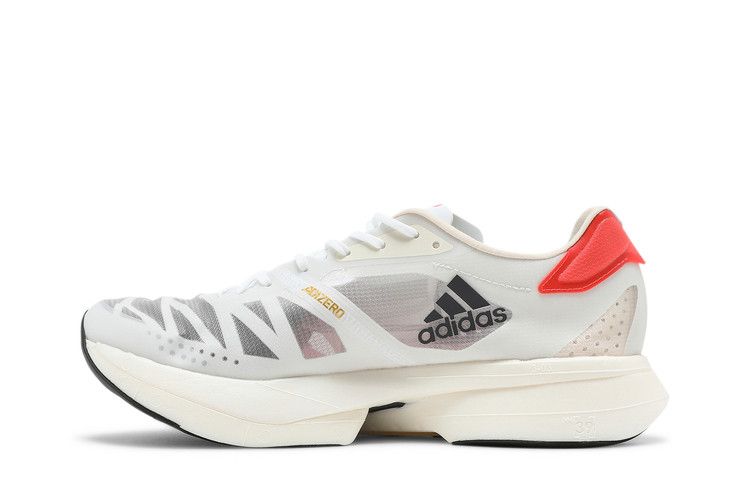 Adidas Adizero Adios Pro 2 'Solar Red' — Cloud White/Carbon/Solar Red